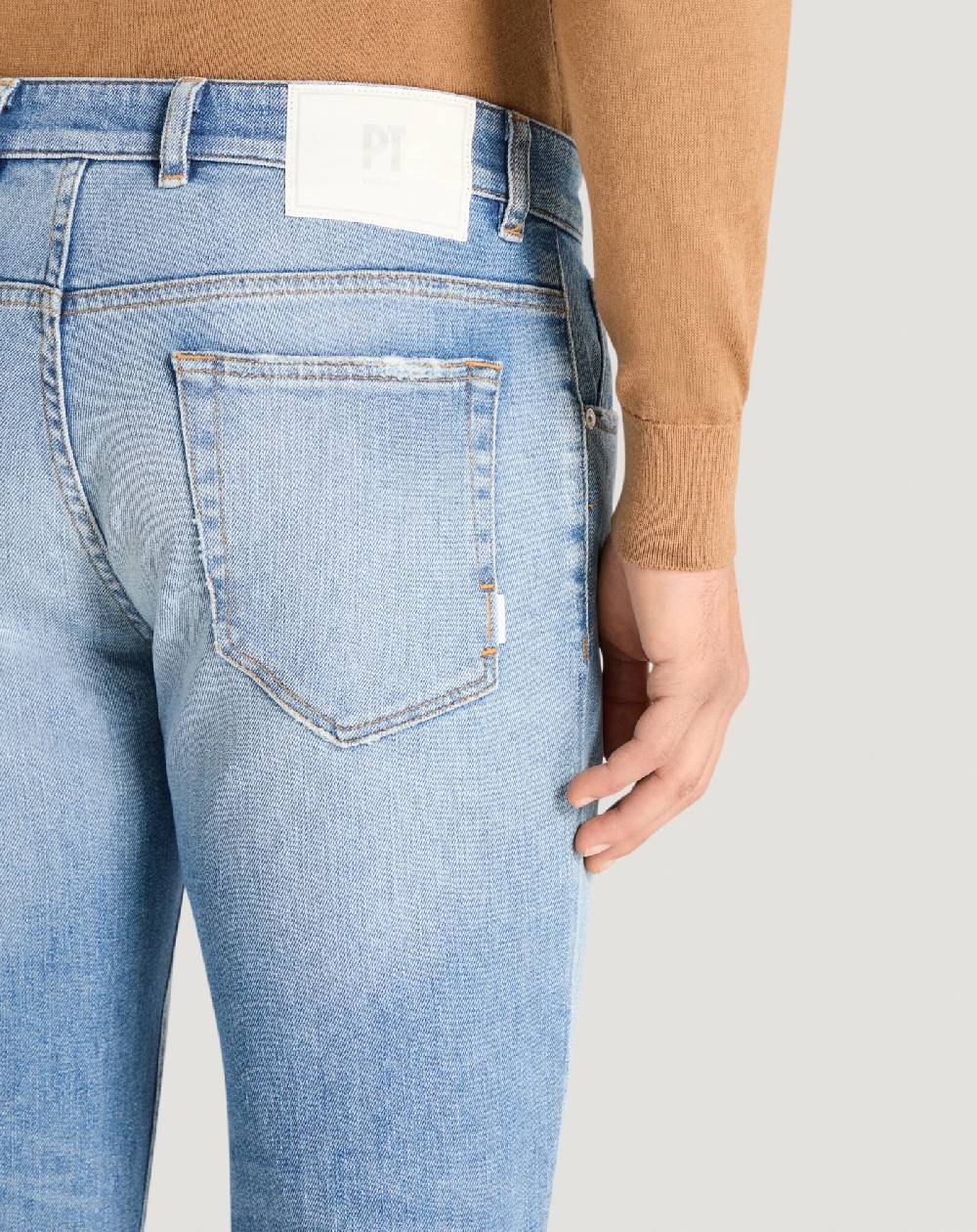 Pt Torino Jeans Reggae in denim stretch indigo I Più Venduti