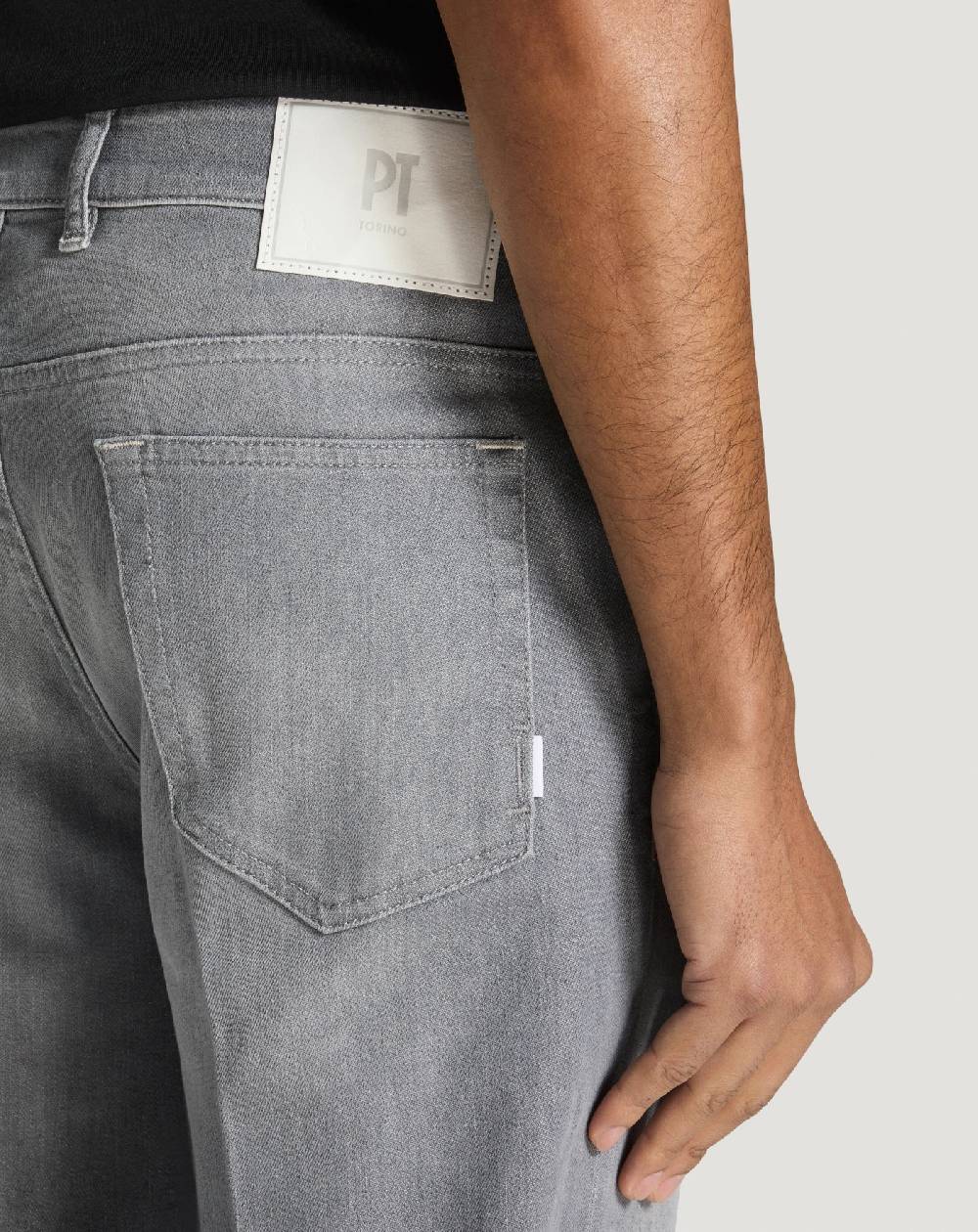 Pt Torino Jeans Reggae in light grey denim Vendite Flash