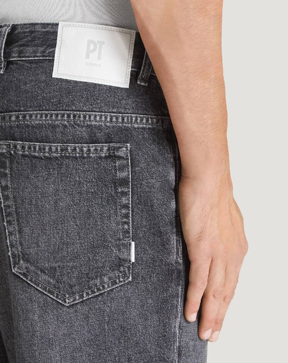 Pt Torino Jeans Rebel in denim vintage Qualità