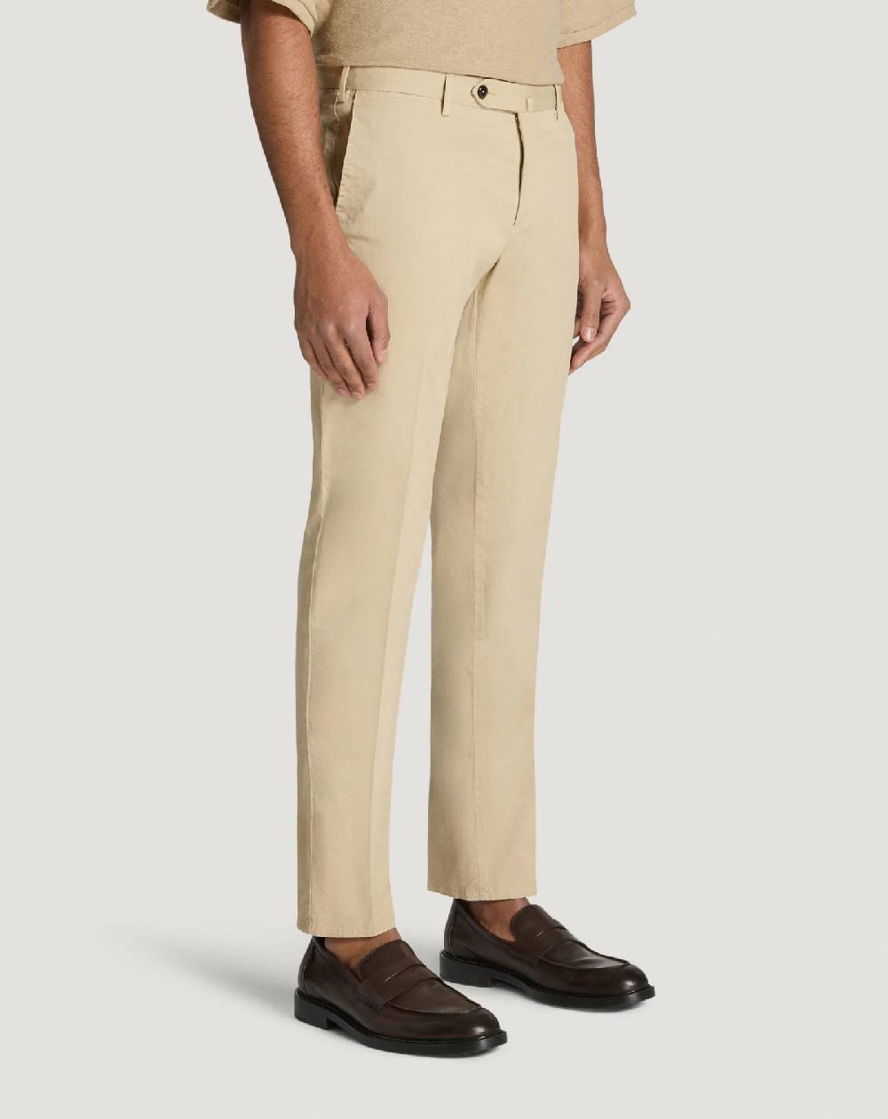 Pt Torino Pantaloni Slim in gabardina stretch Promozione