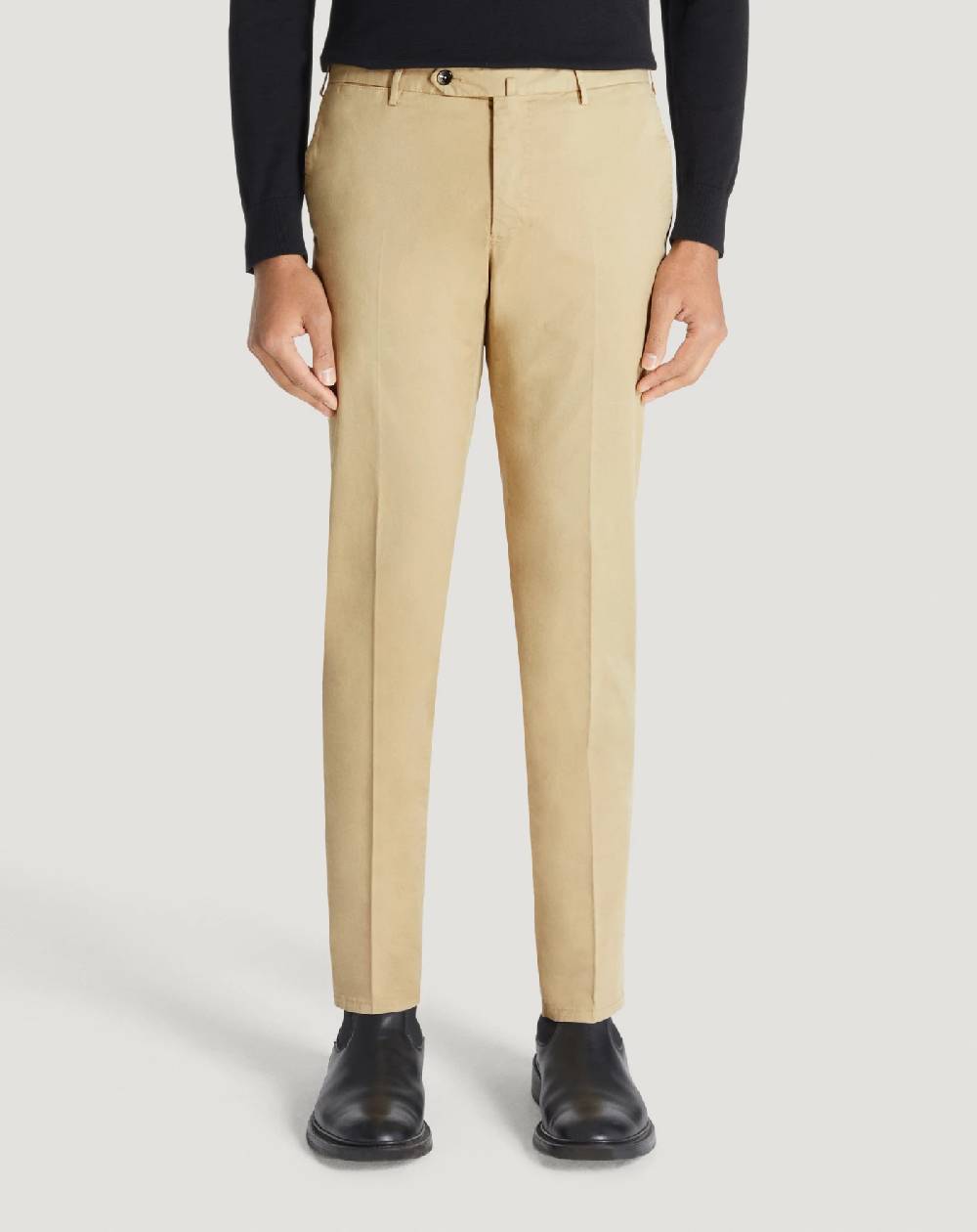 Pt Torino Pantaloni Superslim in gabardina stretch Spedizione Gratuita