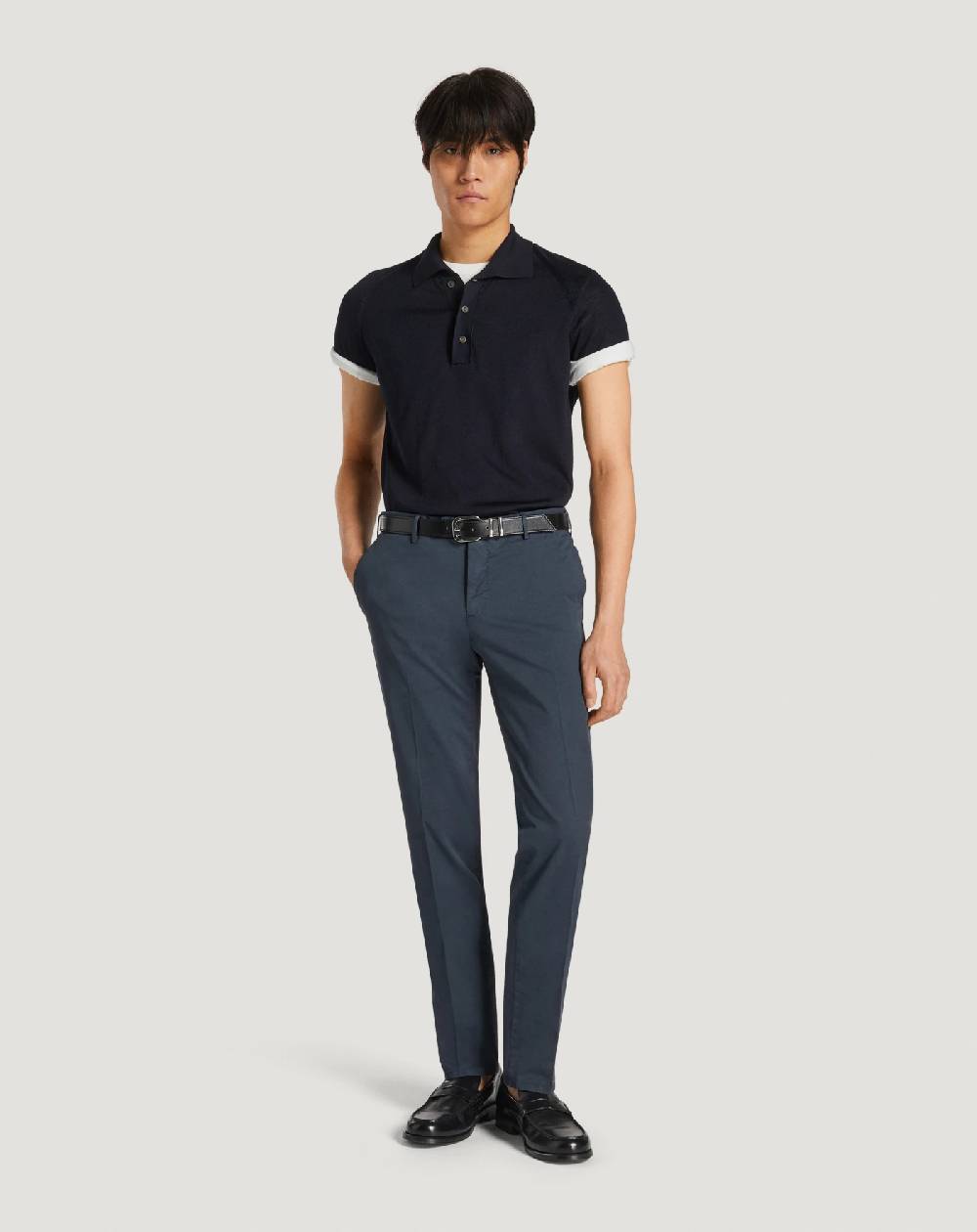 Pt Torino Pantaloni Slim in gabardina stretch Consegna Veloce