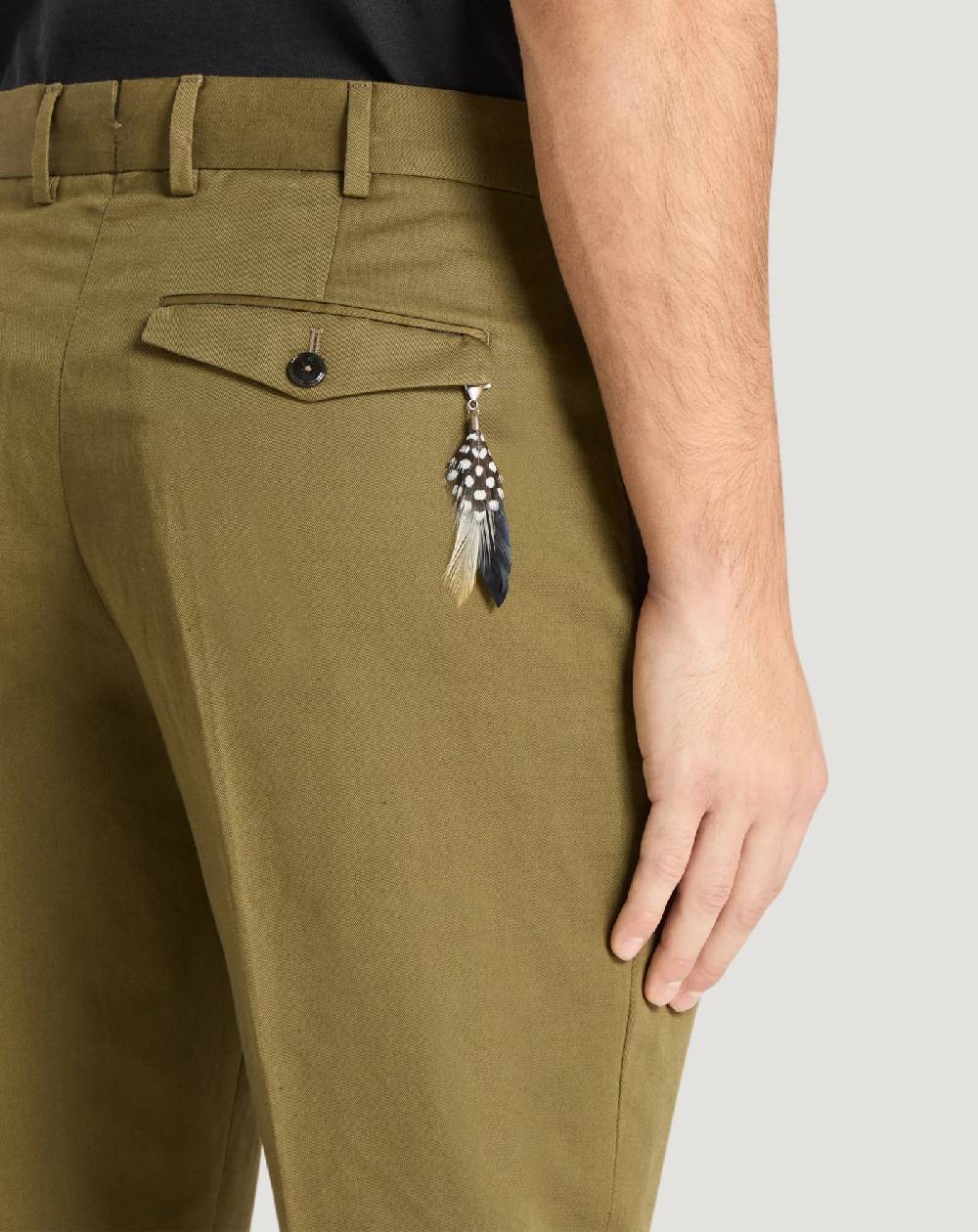 Pt Torino Pantaloni Rebel in gabardina di cotone e lino Affare Del Giorno