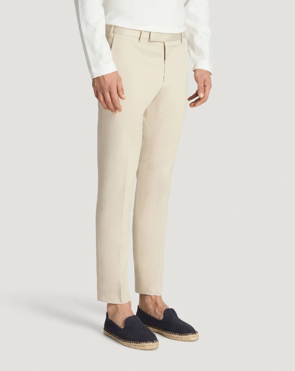 Pt Torino Pantaloni Dieci in twill In Vendita