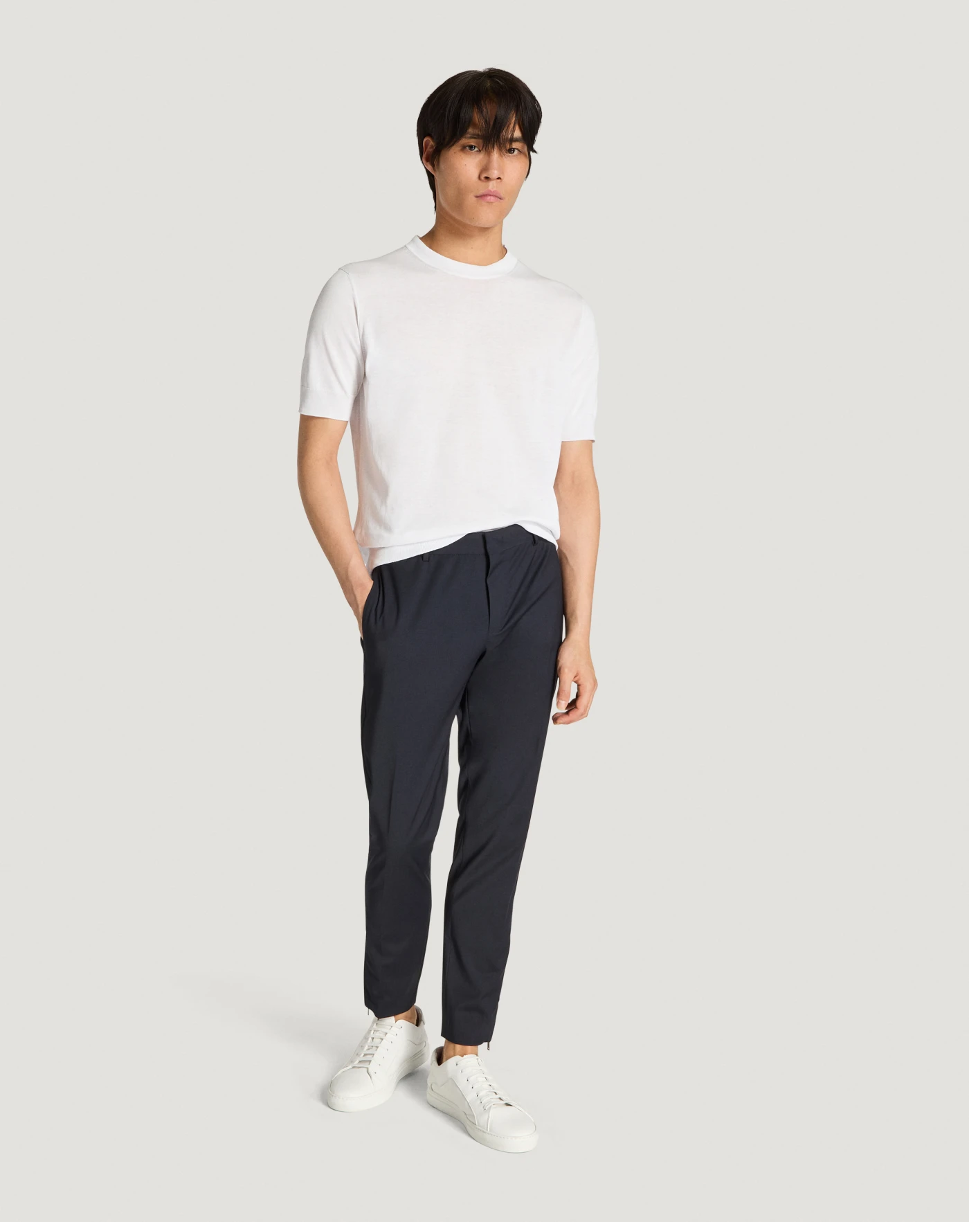 Pt Torino Pantaloni Epsilon Zip in lana active Consegna Veloce