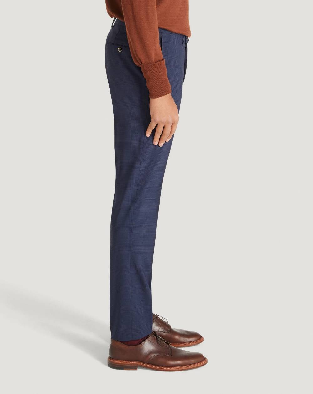 Pt Torino Pantaloni Superslim in lana a quadri Promozione Limitata