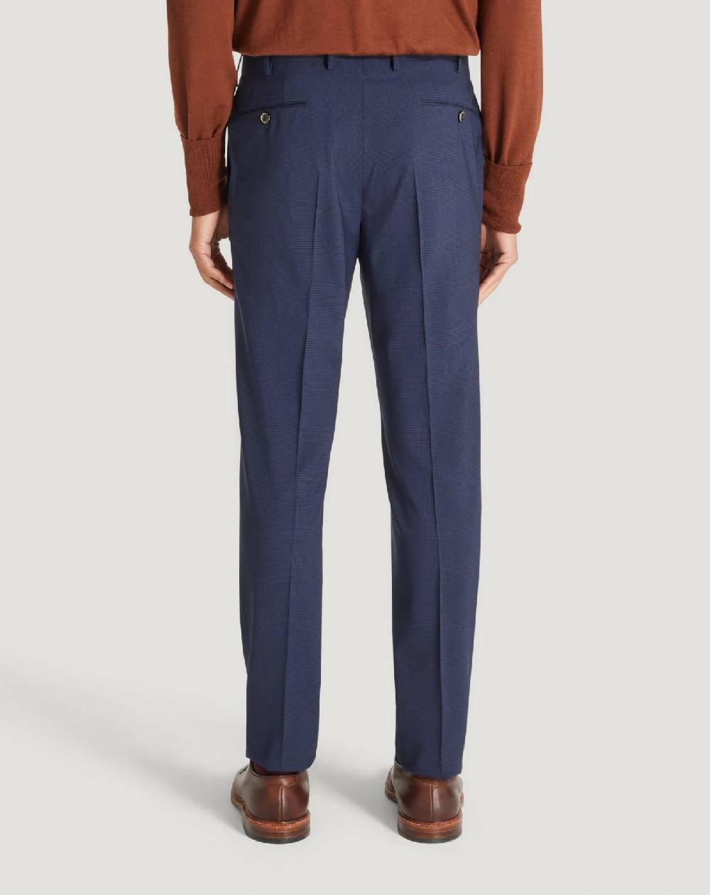 Pt Torino Pantaloni Superslim in lana a quadri Promozione Limitata