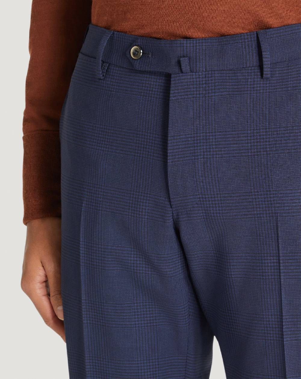 Pt Torino Pantaloni Superslim in lana a quadri Promozione Limitata
