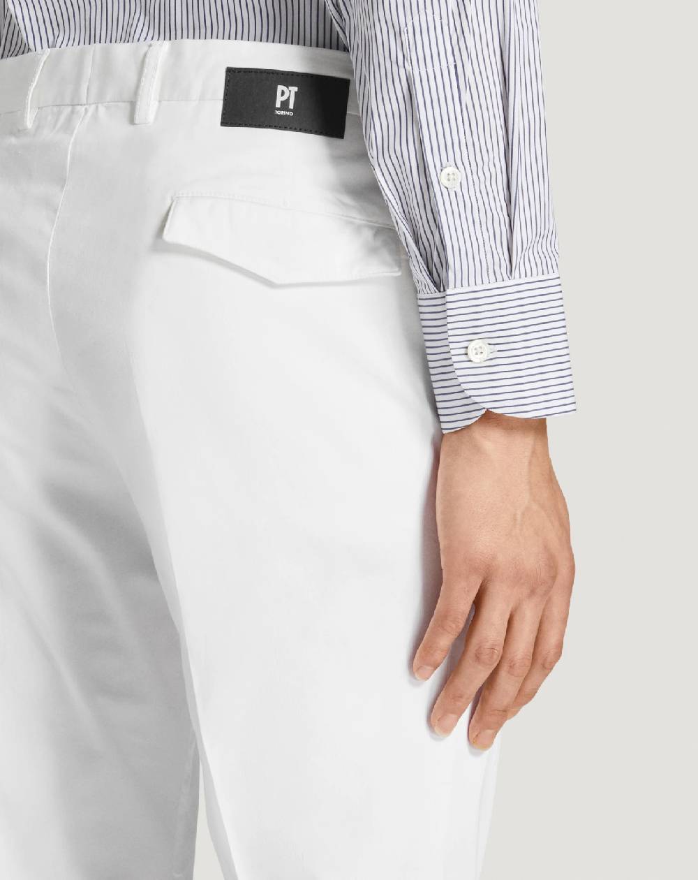 Pt Torino Pantaloni House in raso stretch Saldi Di Fabbrica