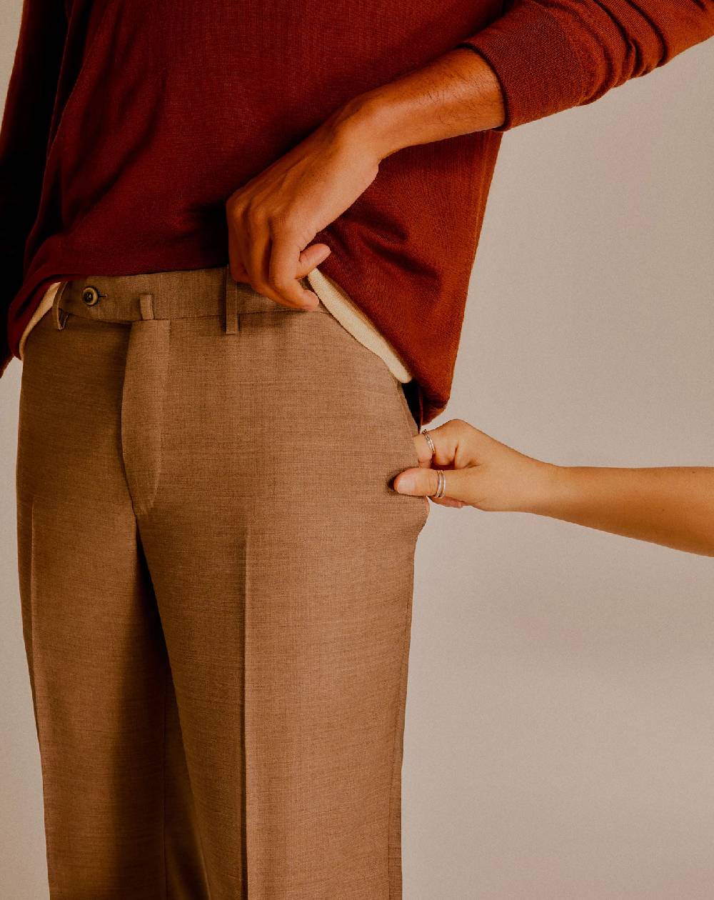 Pt Torino Pantaloni Superslim in lana four season Vendite Flash