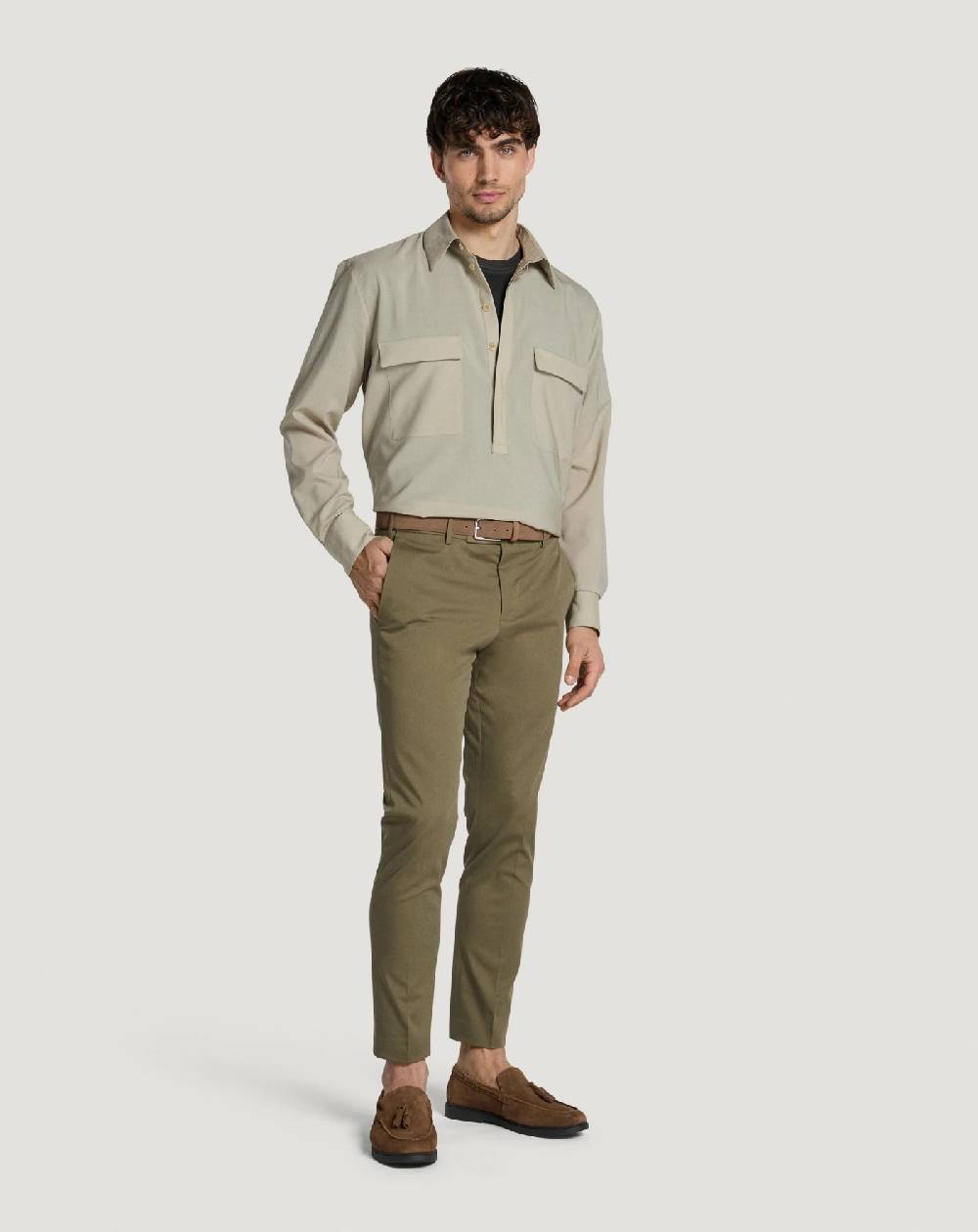 Pt Torino Pantaloni Dieci in twill Negozio