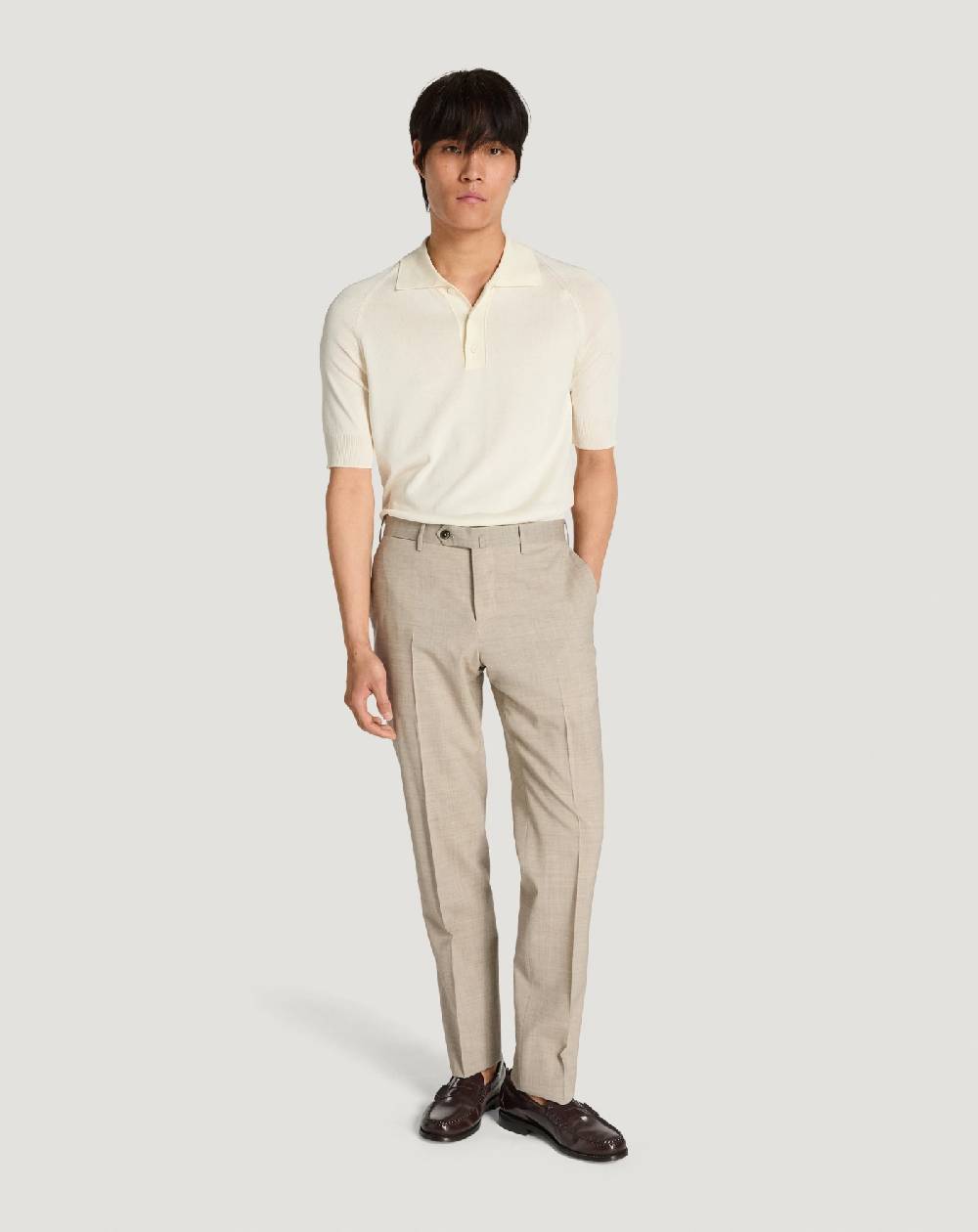 Pt Torino Pantaloni Slim in lana four season Pezzi Unici