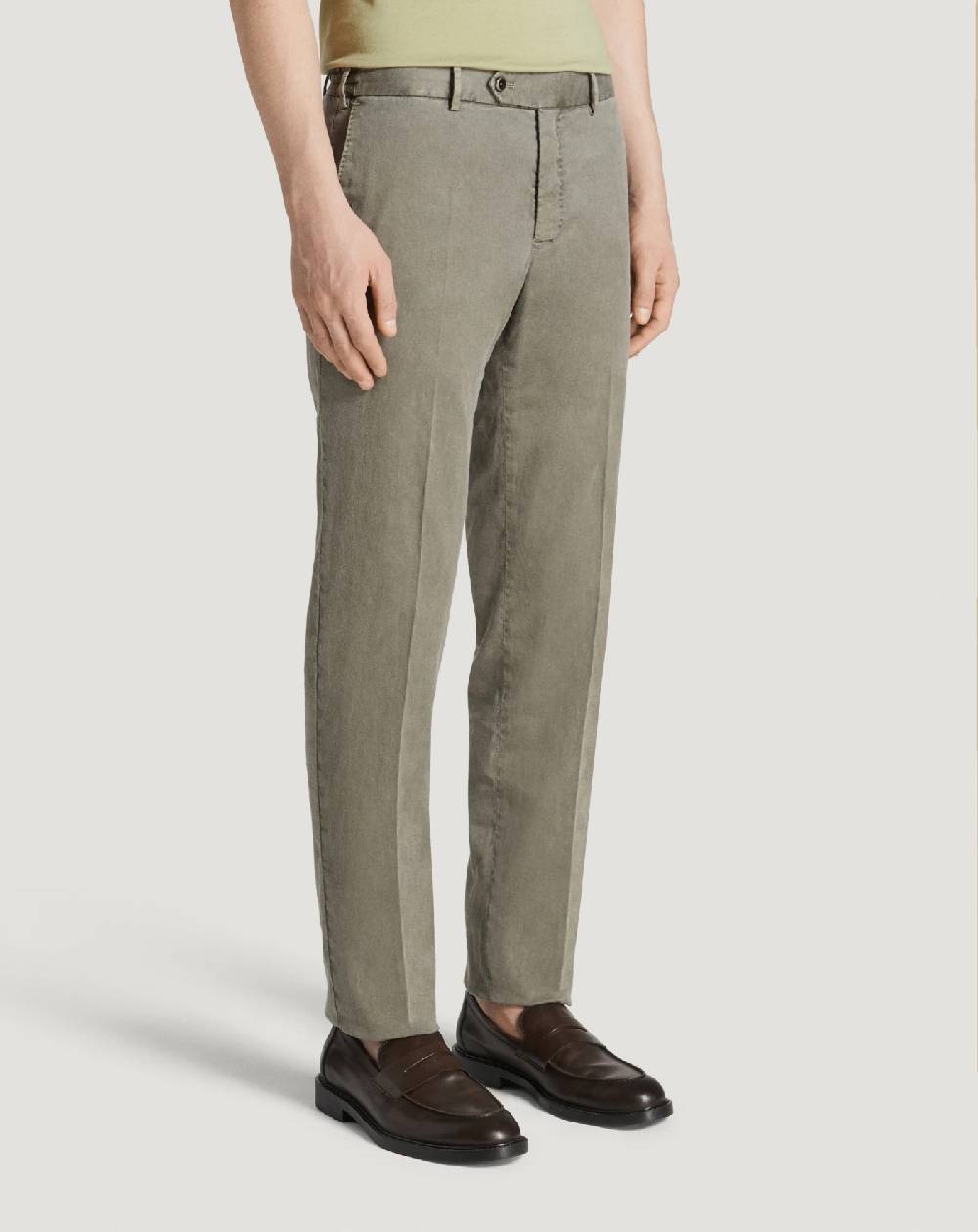 Pt Torino Pantaloni Slim in lino stretch délavé Qualità Garantita