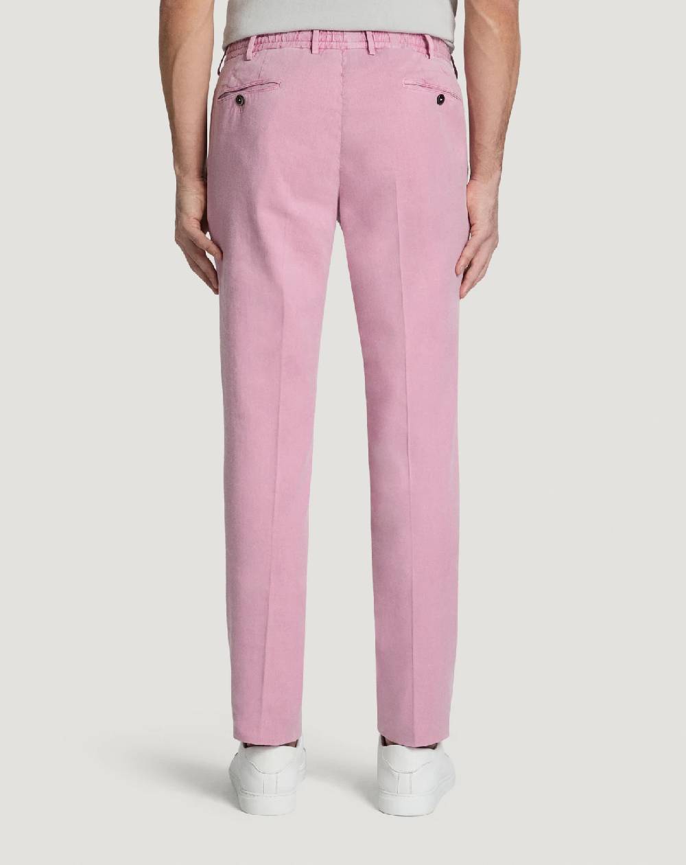 Pt Torino Pantaloni Slim in lino stretch délavé Acquista Ora