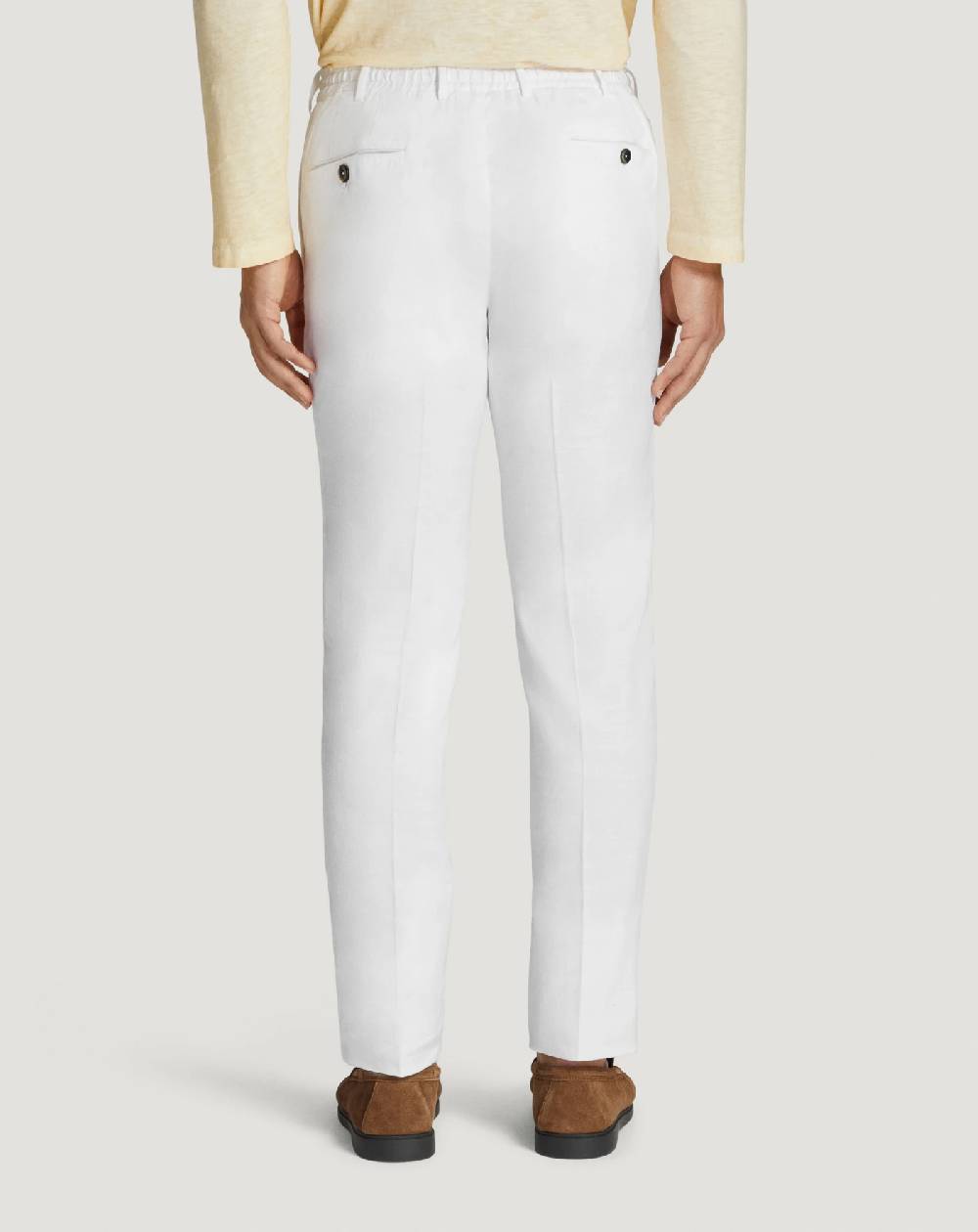 Pt Torino Pantaloni Slim in lino stretch délavé Shopping Online