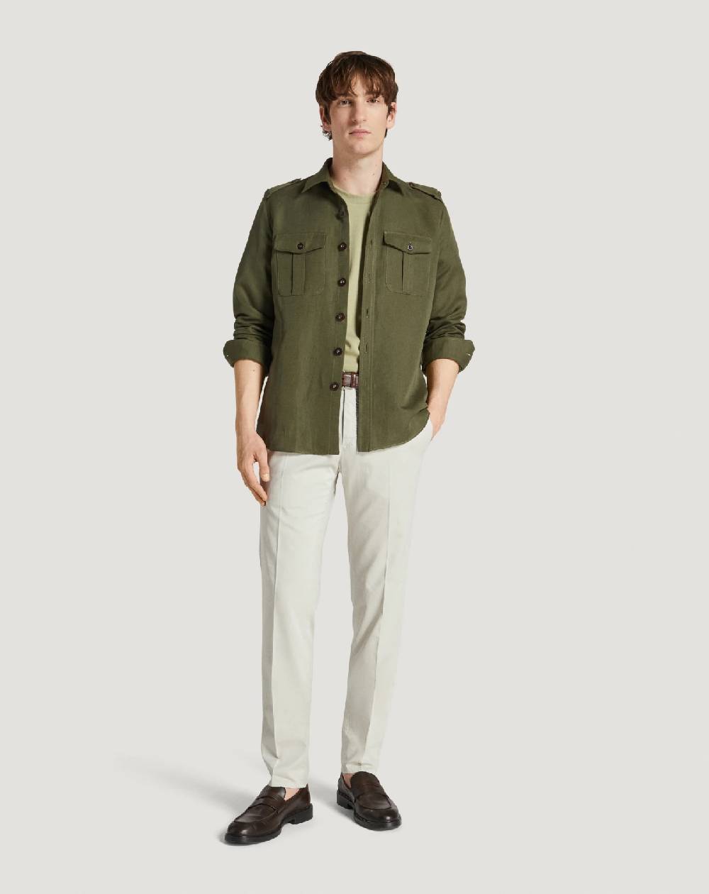 Pt Torino Pantaloni Slim in silkochino Affare Del Giorno