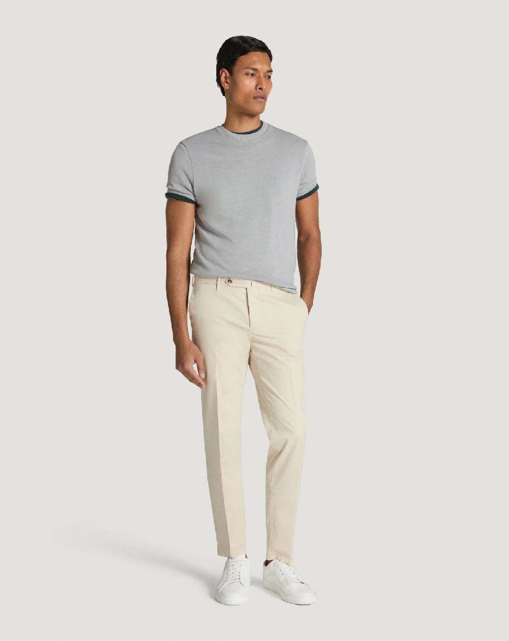 Pt Torino Pantaloni Slim in gabardina stretch Economico