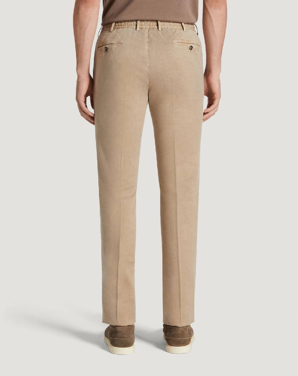 Pt Torino Pantaloni Slim in lino stretch délavé Vendite Flash