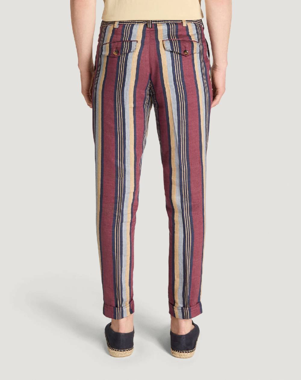 Pt Torino Pantaloni The Rebel in lino fluido Nuovo