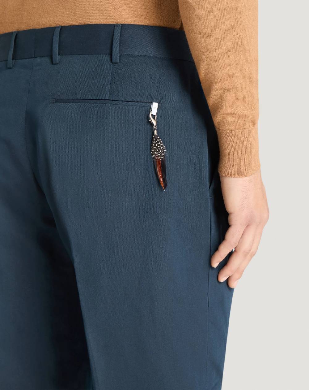 Pt Torino Pantaloni Rebel in gabardina di cotone e lino Qualità Garantita