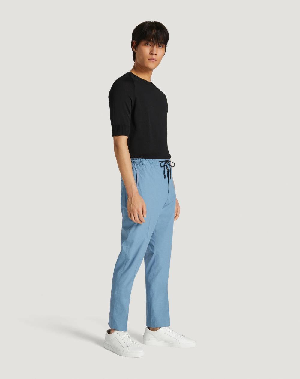 Pt Torino Pantaloni Omega in popeline stretch Offerta
