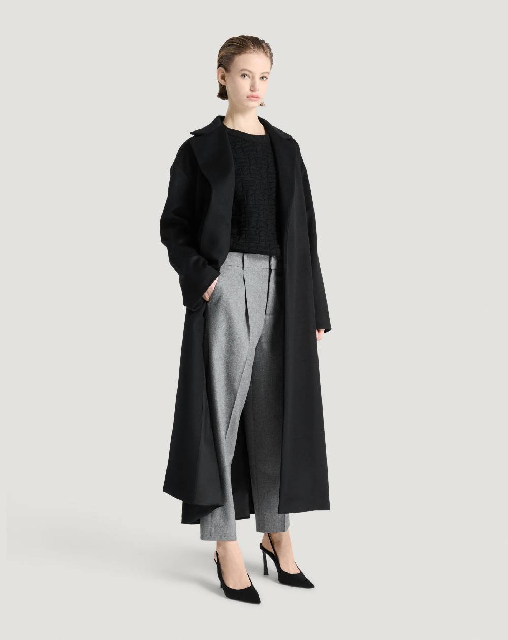 Pt Torino Cappotto in drap di lana e cachemire Negozio