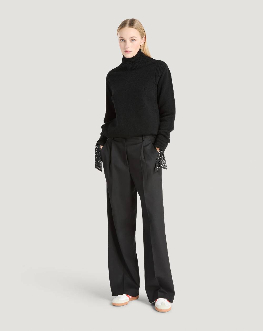 Pt Torino Pantaloni Isabel in lana stretch Promozione