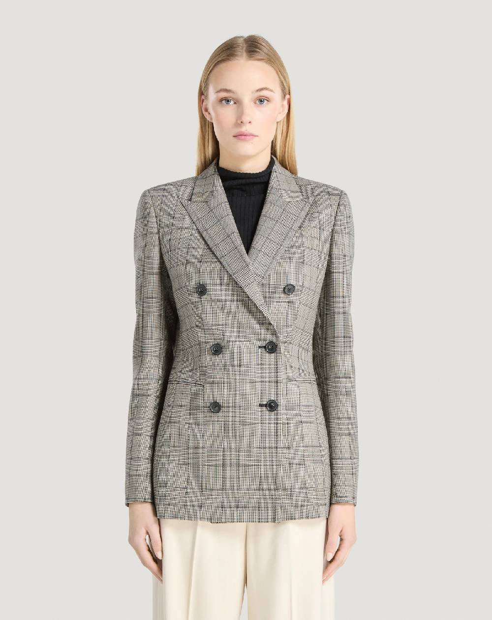 Pt Torino Blazer in lana check Spedizione Gratuita