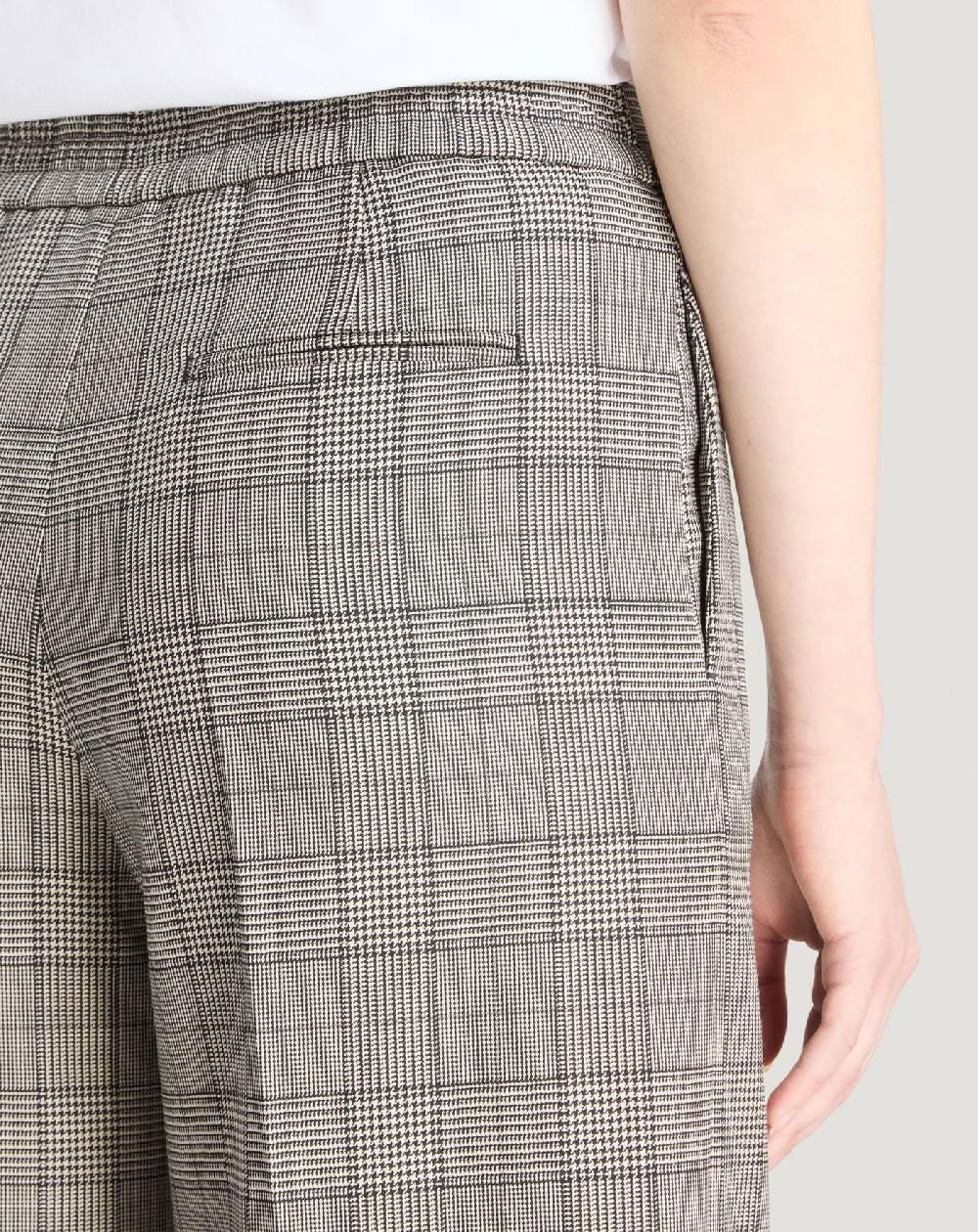 Pt Torino Pantaloni Lorenza in lana check Pezzi Unici