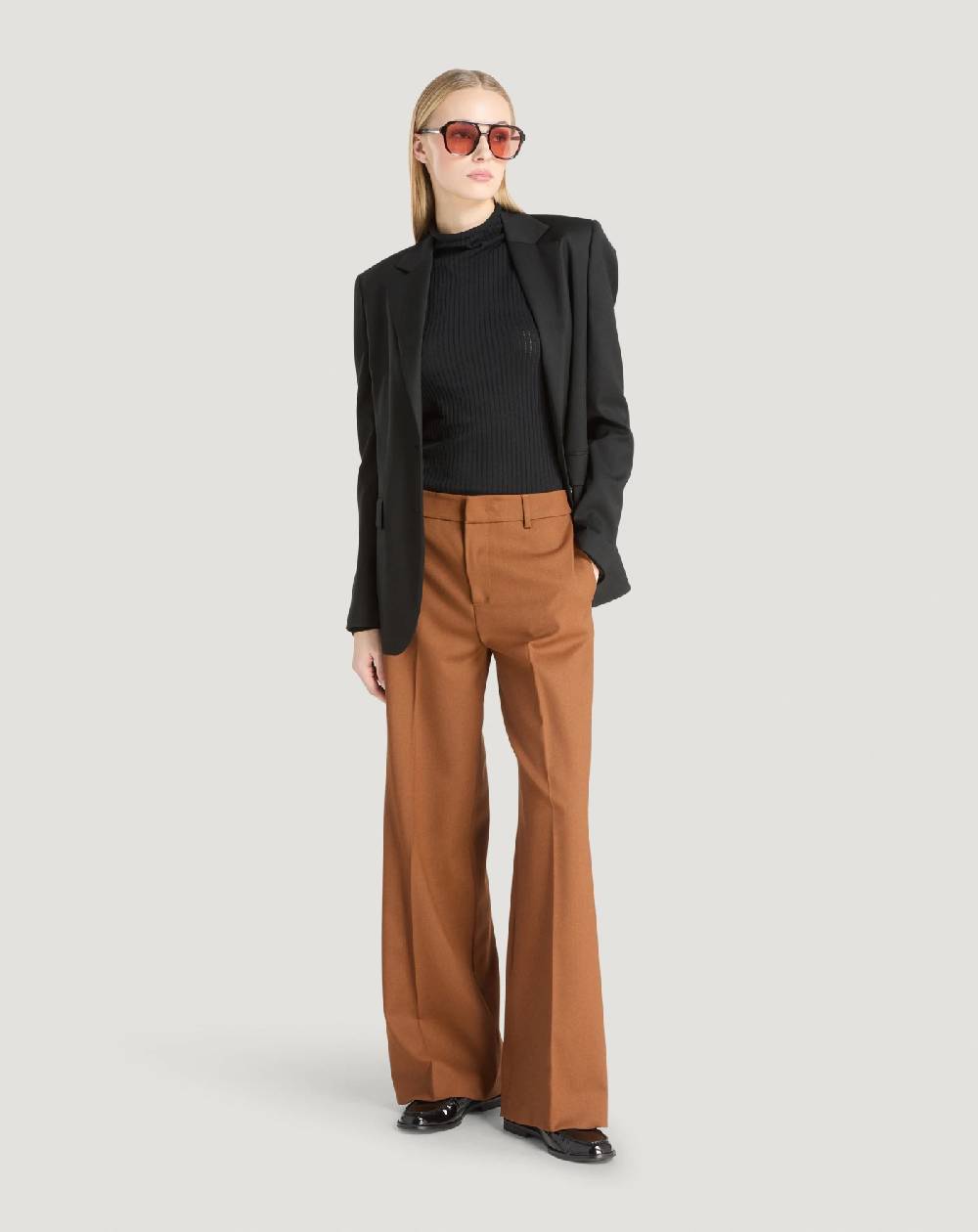 Pt Torino Pantaloni Lorenza in lana stretch Affare Del Giorno