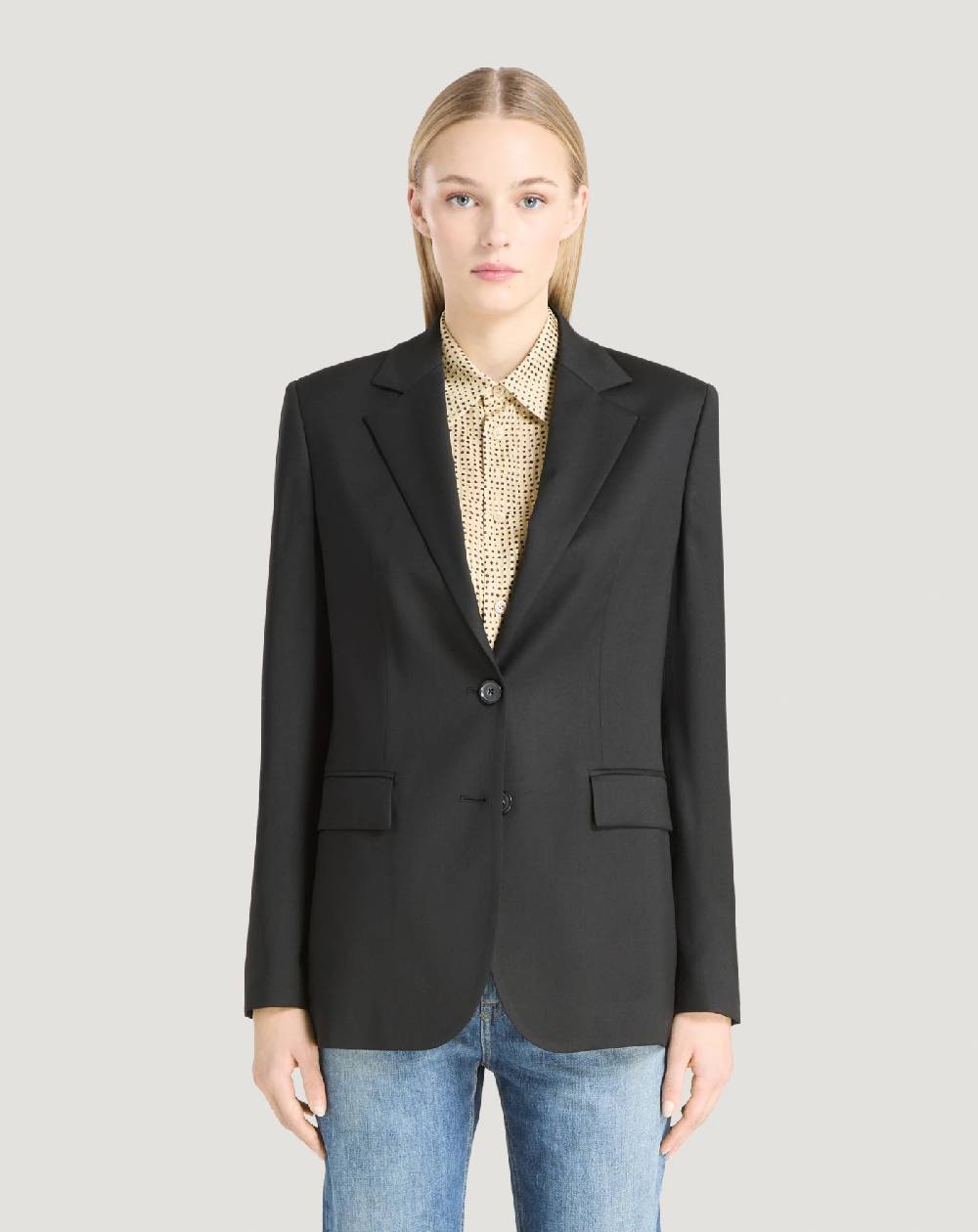 Pt Torino Blazer in twill di lana fluida Prezzo Ridotto