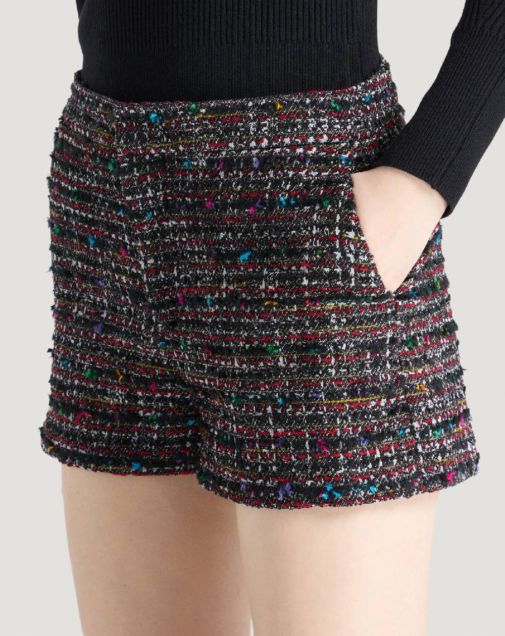 Pt Torino Shorts Julie in tweed multicolor Sottocosto