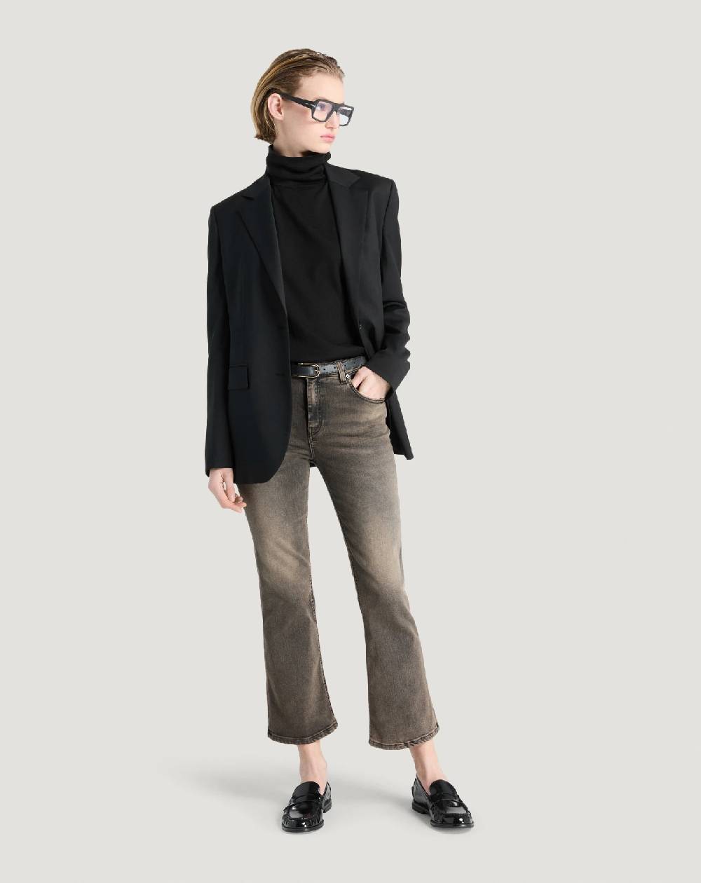 Pt Torino Jeans Kim in black denim stretch Novità