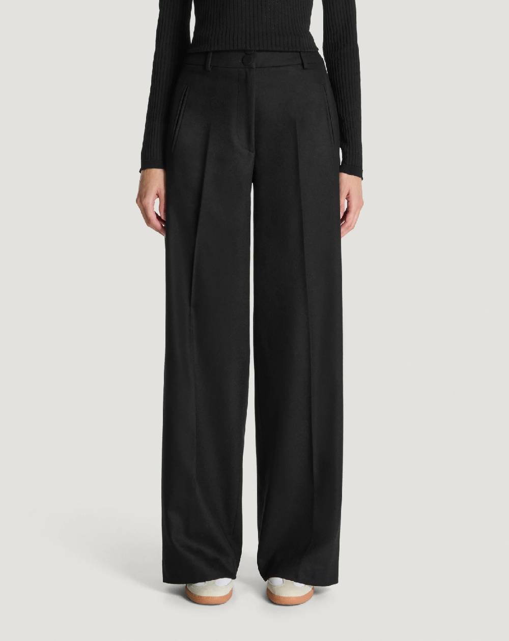 Pt Torino Pantaloni Alessandra in flanella Sconto