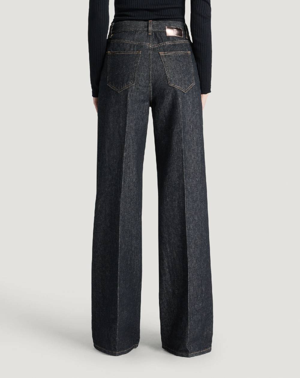 Pt Torino Jeans Cyndi in black denim In Vendita