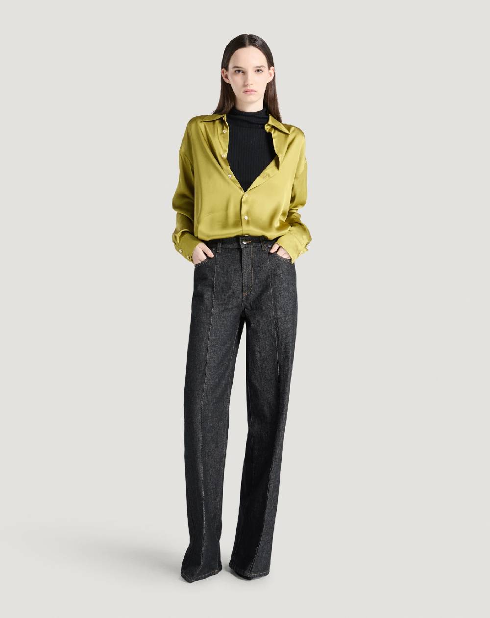 Pt Torino Jeans Cyndi in black denim In Vendita