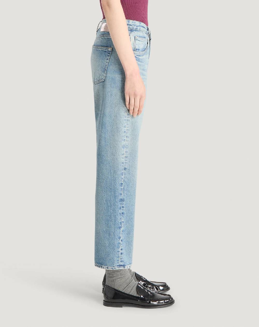 Pt Torino Jeans Tina in denim indigo di cotone Offerte
