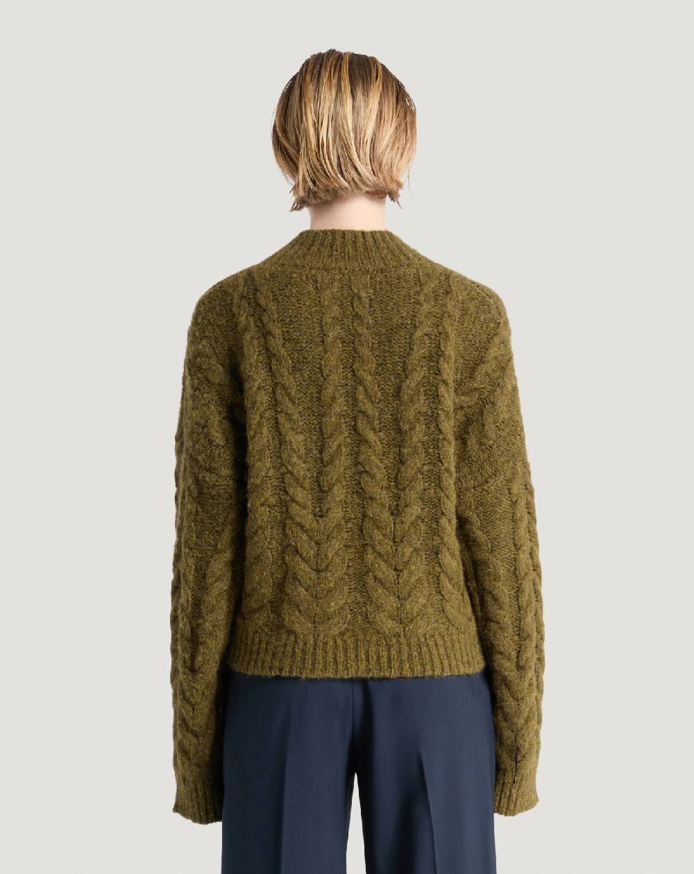 Pt Torino Maglia boxy in misto alpaca Saldi Di Fabbrica