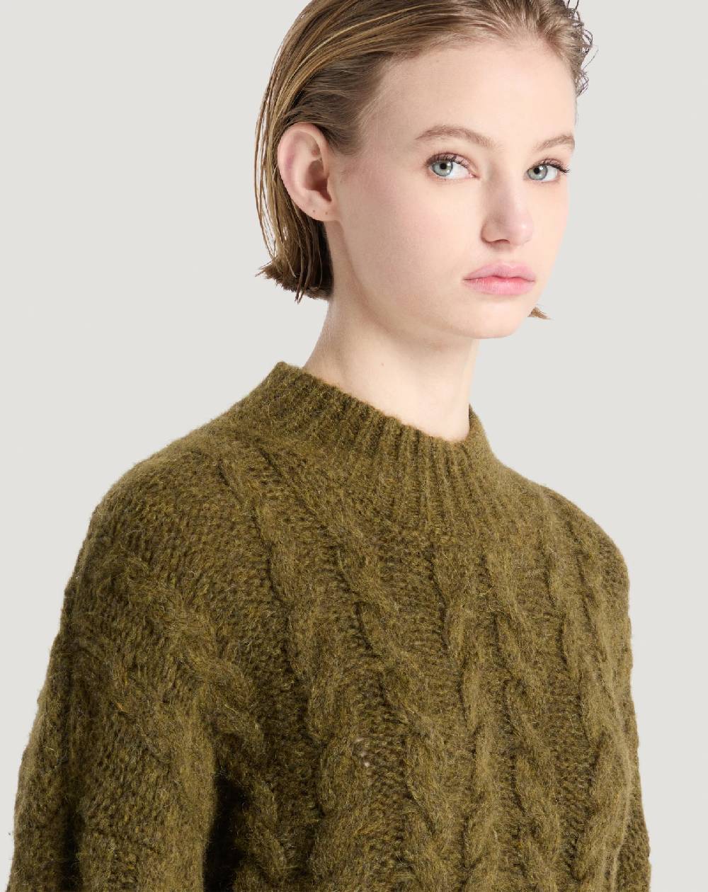 Pt Torino Maglia boxy in misto alpaca Saldi Di Fabbrica