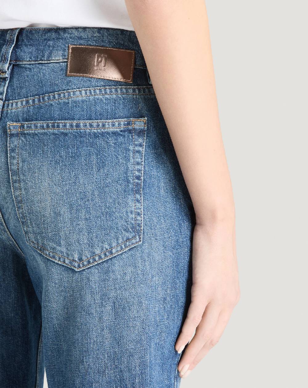 Pt Torino Jeans Alanis in denim di cotone Vendite Flash