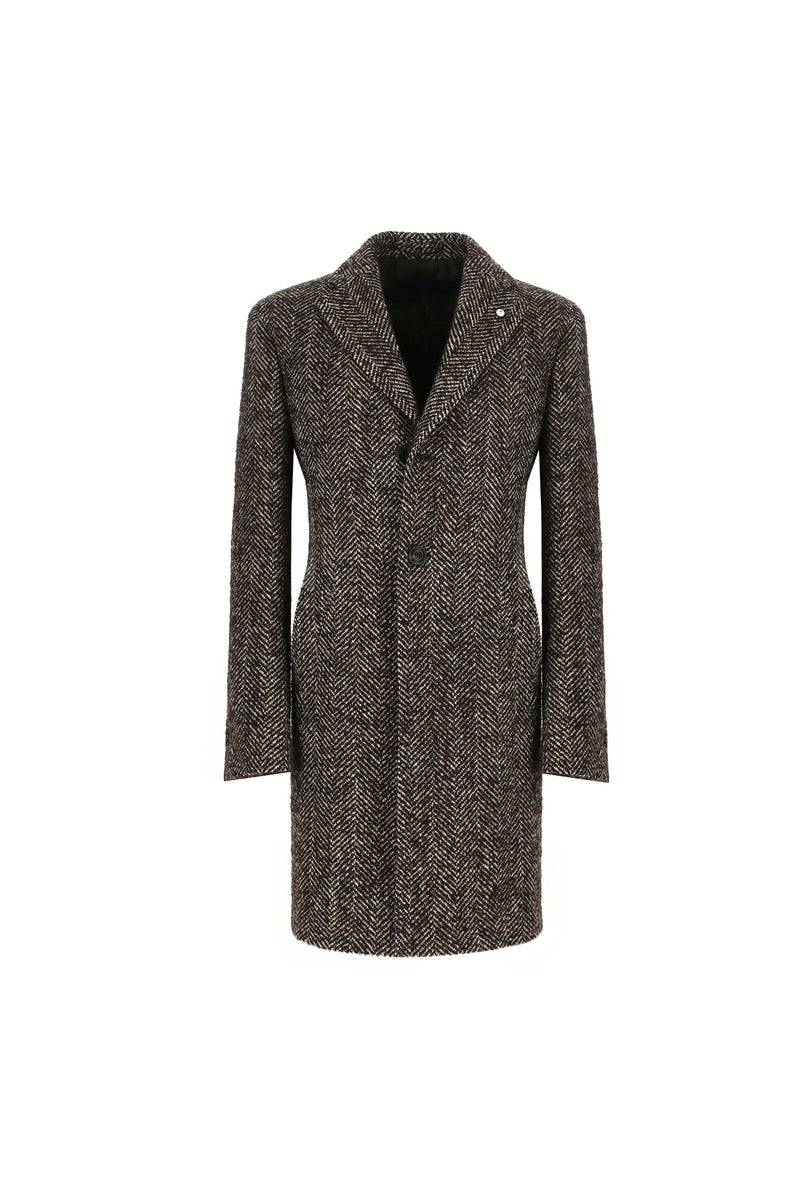 ﻿Lubiam Cappotto monopetto marrone Cappotto monopetto marrone Hotsell
