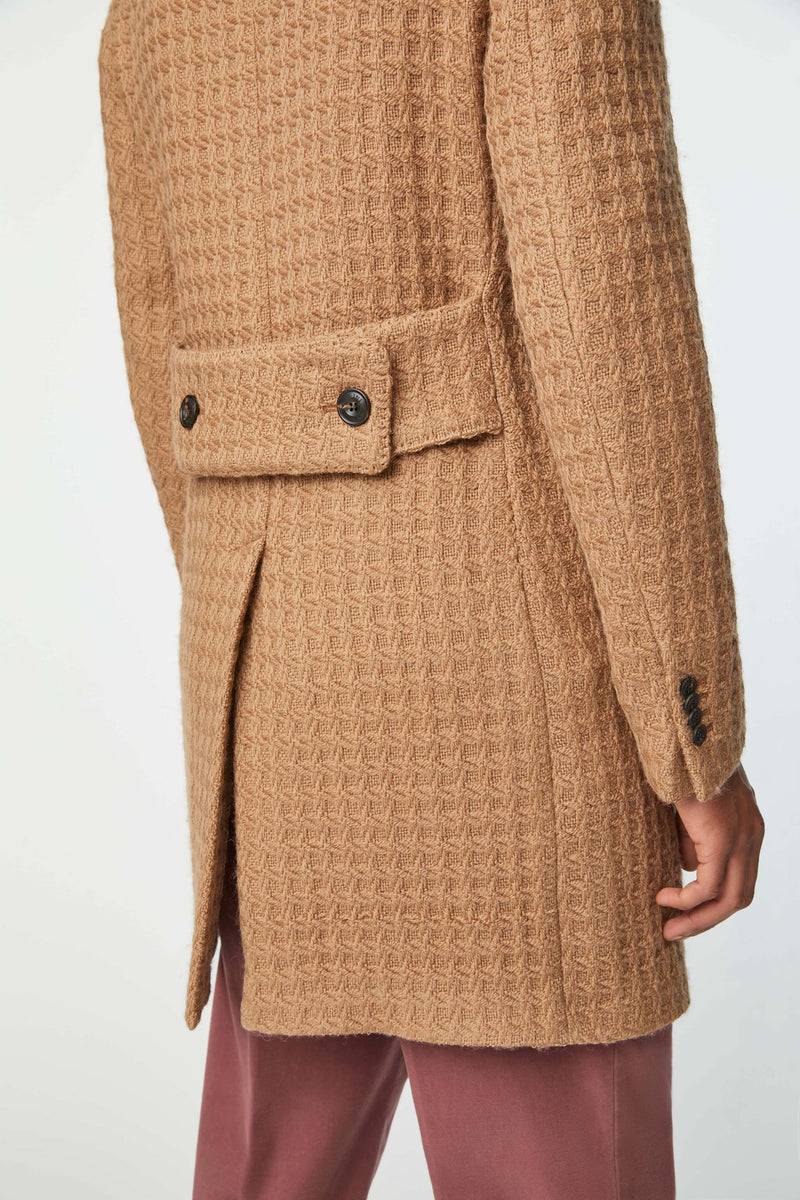 Lubiam Cappotto doppiopetto non trattato nocciola Cappotto doppiopetto non trattato nocciola Vendite Flash
