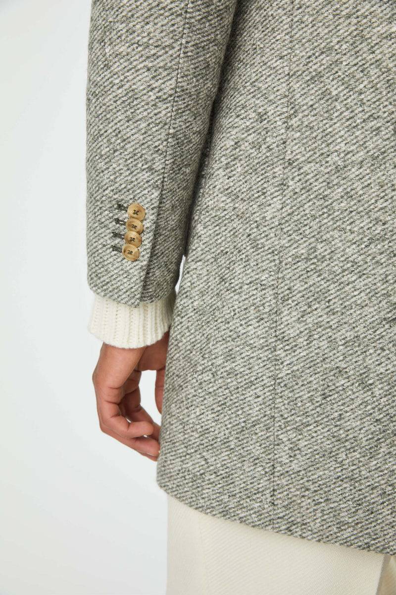 Lubiam Cappotto London in jersey verde pastello Cappotto London in jersey verde pastello Promozione Limitata