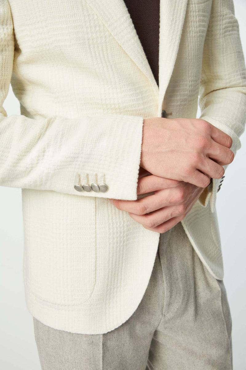 Lubiam Giacca JACK slim non trattata bianca Giacca JACK slim non trattata bianca Shopping Online