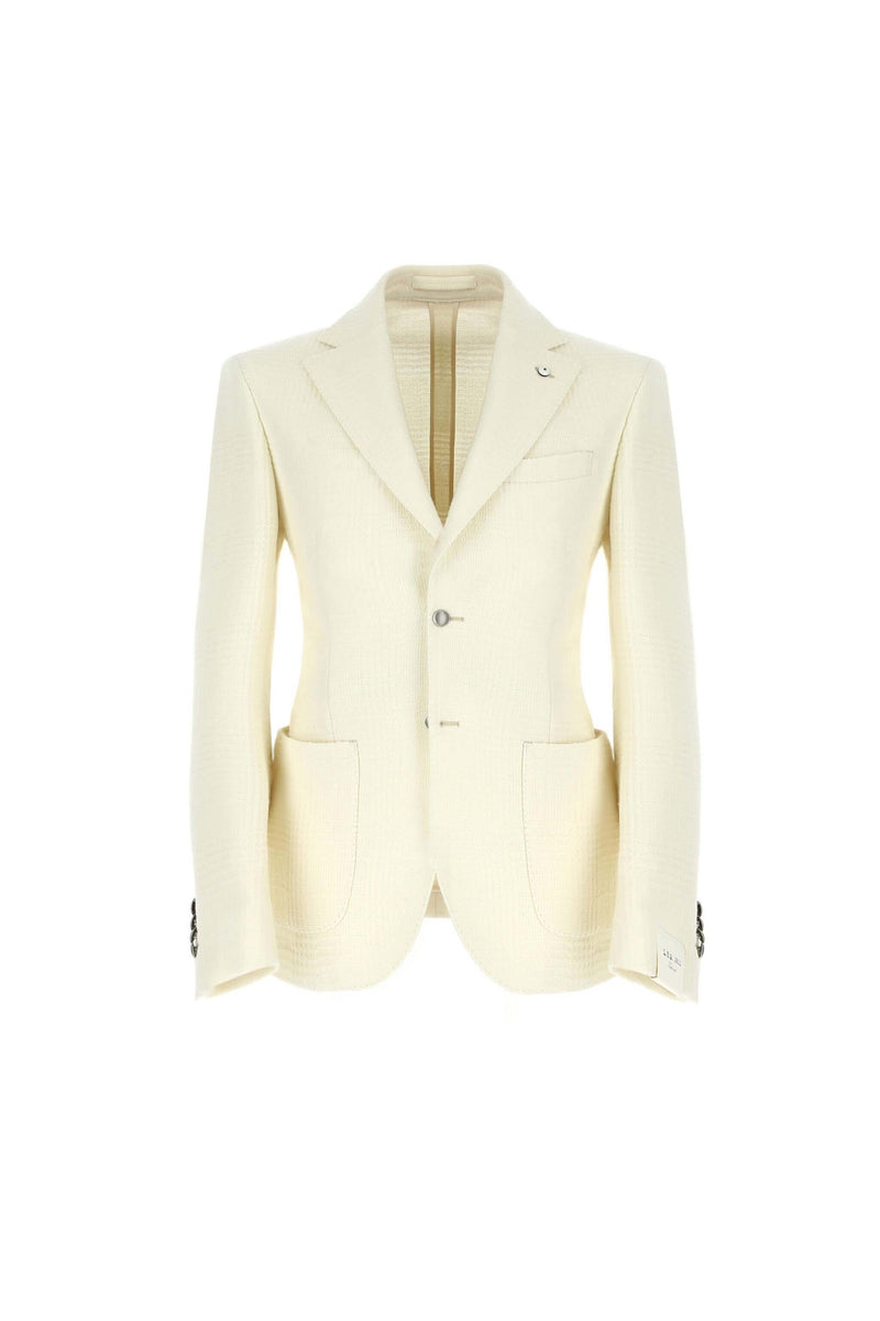 Lubiam Giacca JACK slim non trattata bianca Giacca JACK slim non trattata bianca Shopping Online