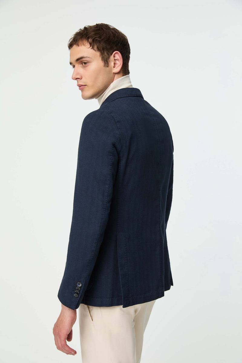 Lubiam Giacca JACK tinto capo blu oceano Giacca JACK tinto capo blu oceano Offerta speciale