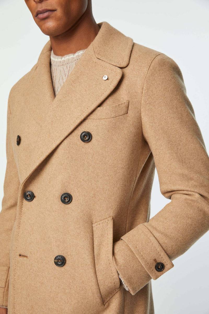 Lubiam Cappotto Chesterfield in jersey beige Cappotto Chesterfield in jersey beige Promozione