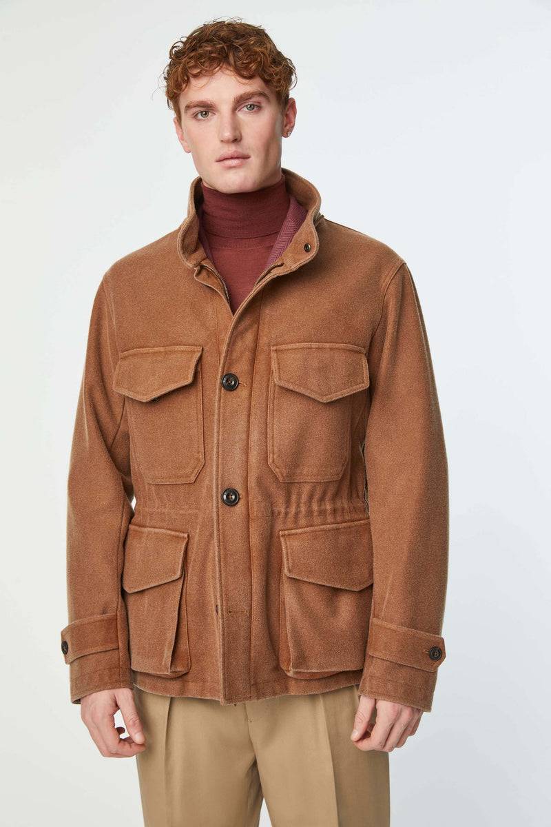 Lubiam Field jacket tinto capo marrone bruciato Field jacket tinto capo marrone bruciato Pezzi Unici