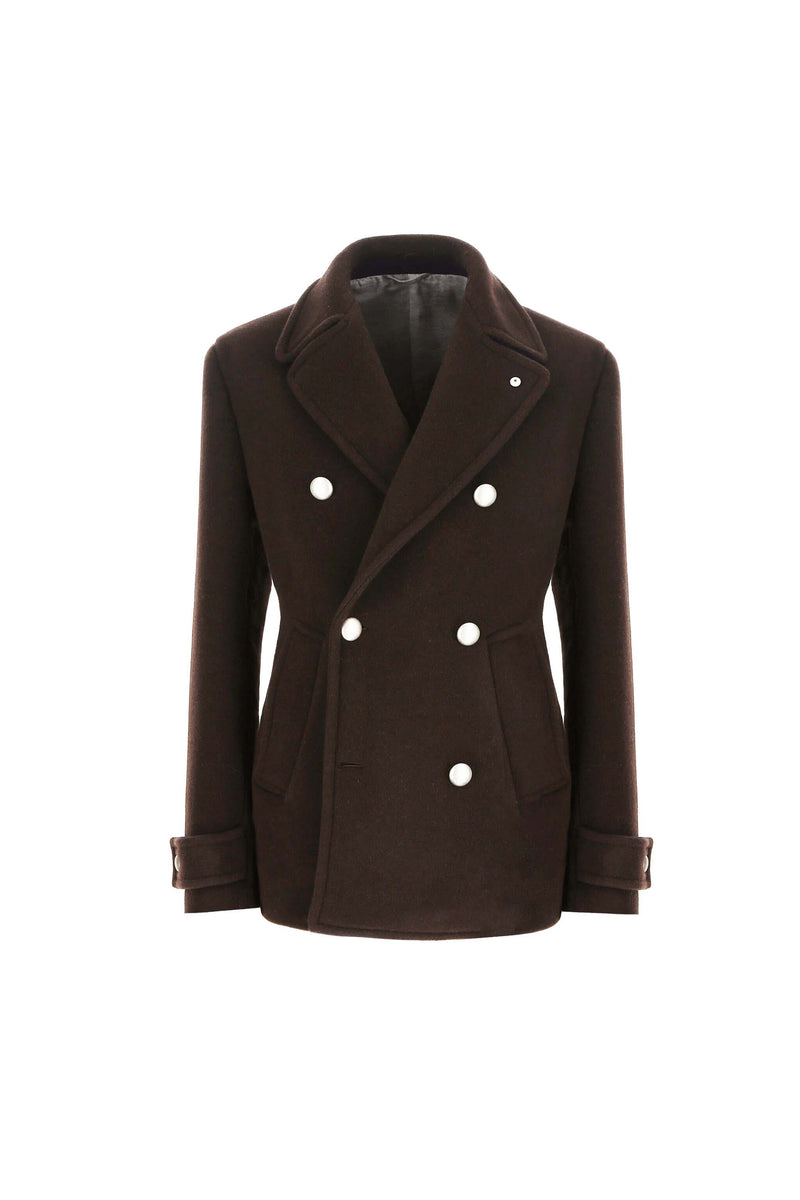 Lubiam Peacoat non trattato testa di moro Peacoat non trattato testa di moro Soddisfazione Garantita