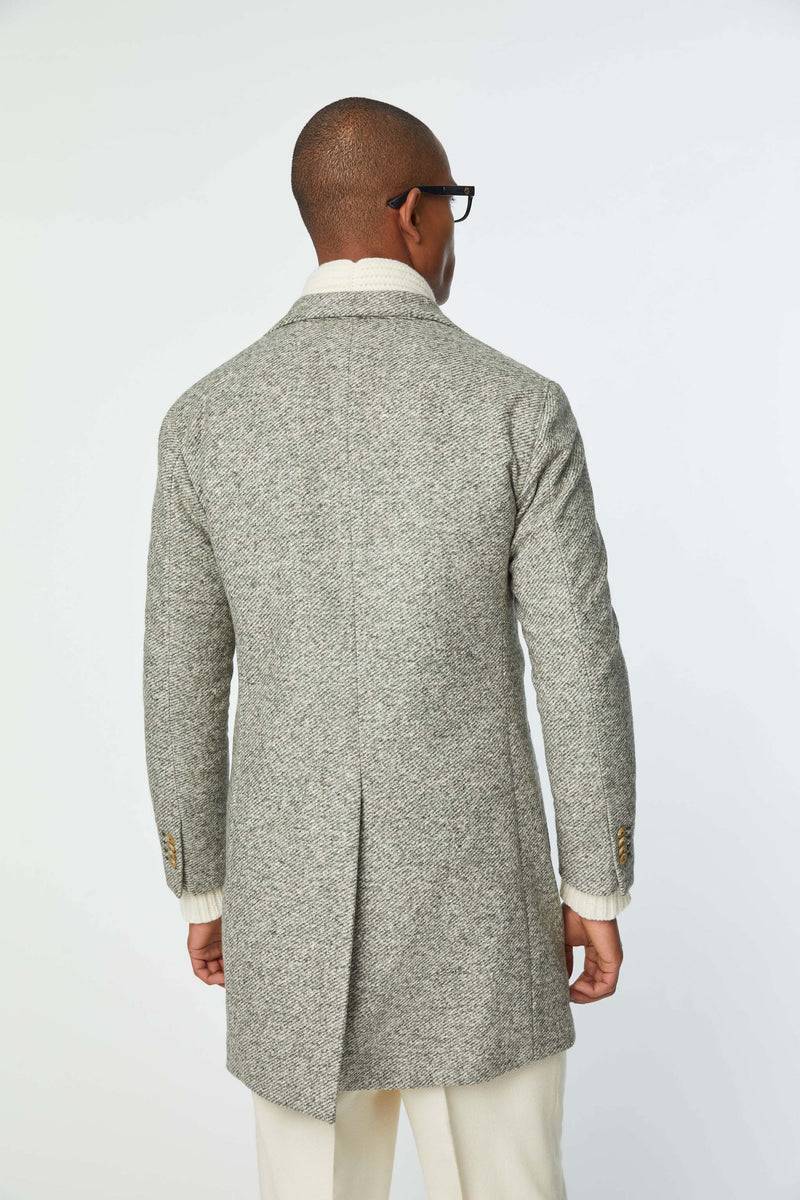 Lubiam Cappotto London in jersey verde pastello Cappotto London in jersey verde pastello In Vendita
